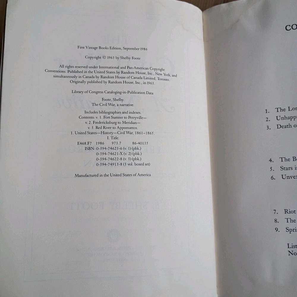The Civil War: A Narrative: Fredericksburg to Meridian - Shelby Foote - 1986 p/b - Picture 7 of 10